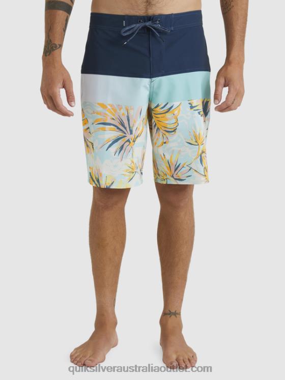 Quiksilver Men SurfSilk Panel 20 Boardshorts H2N4B1450 insignia blue