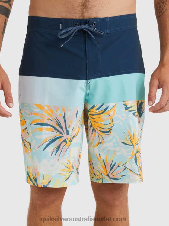 Quiksilver Men SurfSilk Panel 20 Boardshorts H2N4B1450 insignia blue