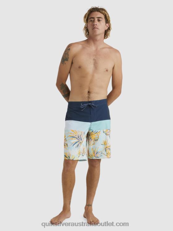 Quiksilver Men SurfSilk Panel 20 Boardshorts H2N4B1450 insignia blue