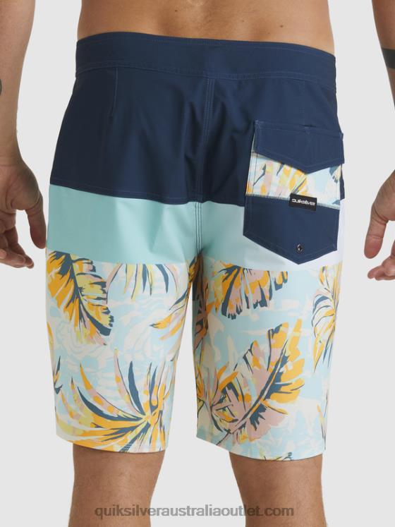 Quiksilver Men SurfSilk Panel 20 Boardshorts H2N4B1450 insignia blue