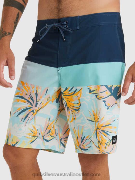 Quiksilver Men SurfSilk Panel 20 Boardshorts H2N4B1450 insignia blue