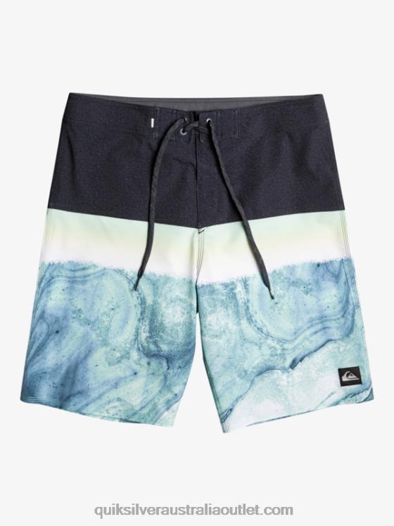 Quiksilver Men SurfSilk Panel 20 Boardshorts H2N4B1451 green ash