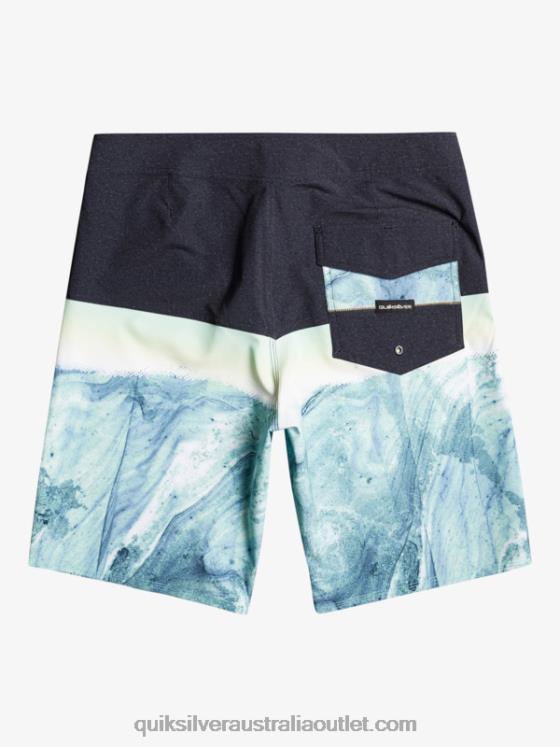 Quiksilver Men SurfSilk Panel 20 Boardshorts H2N4B1451 green ash