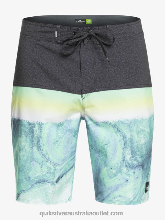 Quiksilver Men SurfSilk Panel 20 Boardshorts H2N4B1451 green ash