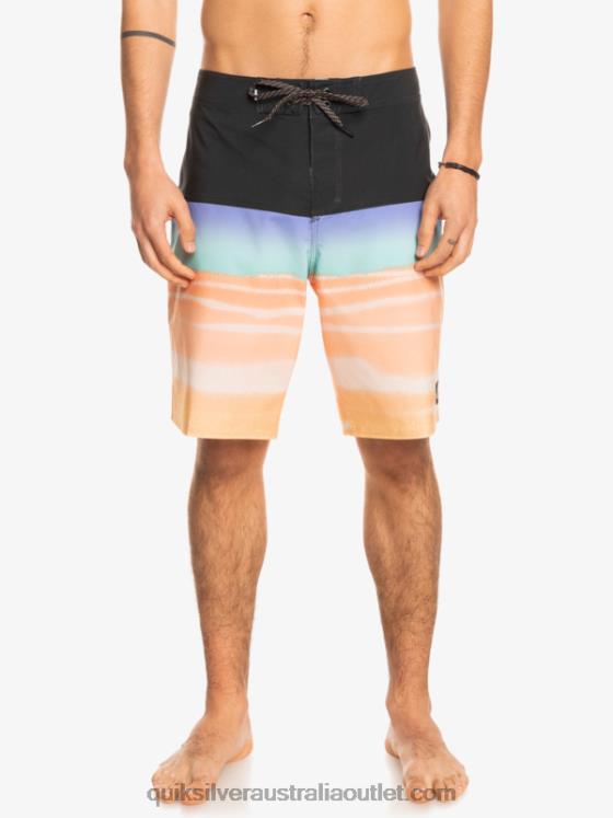Quiksilver Men SurfSilk Panel 20 Boardshorts H2N4B1452 cantaloupe