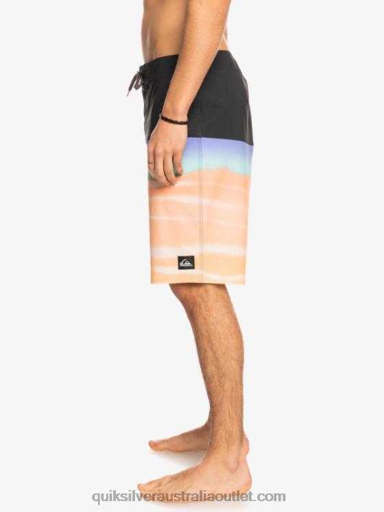 Quiksilver Men SurfSilk Panel 20 Boardshorts H2N4B1452 cantaloupe