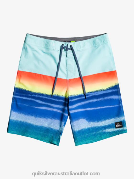 Quiksilver Men SurfSilk Panel 20 Boardshorts H2N4B1455 pool green