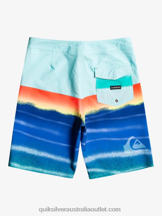 Quiksilver Men SurfSilk Panel 20 Boardshorts H2N4B1455 pool green