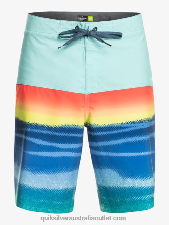 Quiksilver Men SurfSilk Panel 20 Boardshorts H2N4B1455 pool green