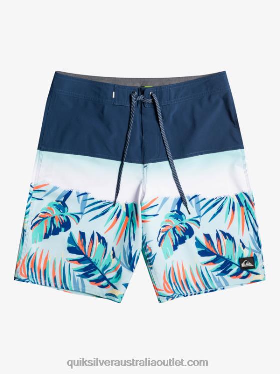Quiksilver Men SurfSilk Panel 20 Boardshorts H2N4B1456 insignia blue