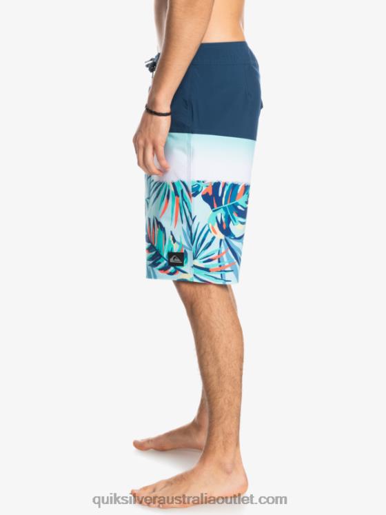 Quiksilver Men SurfSilk Panel 20 Boardshorts H2N4B1456 insignia blue