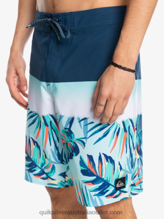 Quiksilver Men SurfSilk Panel 20 Boardshorts H2N4B1456 insignia blue