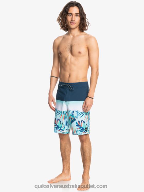 Quiksilver Men SurfSilk Panel 20 Boardshorts H2N4B1456 insignia blue