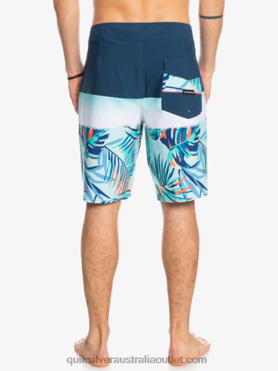 Quiksilver Men SurfSilk Panel 20 Boardshorts H2N4B1456 insignia blue