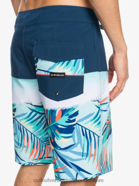 Quiksilver Men SurfSilk Panel 20 Boardshorts H2N4B1456 insignia blue