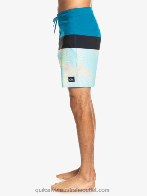 Quiksilver Men SurfSilk Panel 20 Boardshorts H2N4B1457 seaport