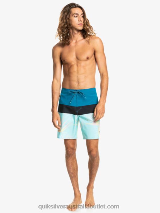 Quiksilver Men SurfSilk Panel 20 Boardshorts H2N4B1457 seaport