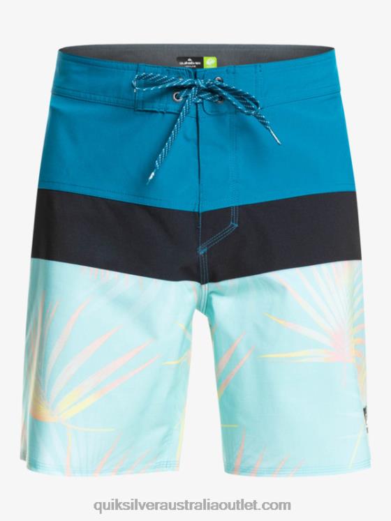 Quiksilver Men SurfSilk Panel 20 Boardshorts H2N4B1457 seaport