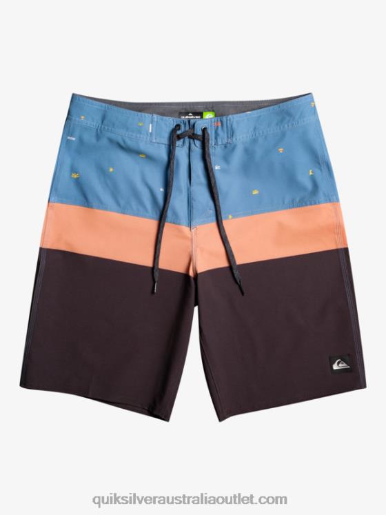 Quiksilver Men SurfSilk Panel 20 Boardshorts H2N4B1458 provincial blue
