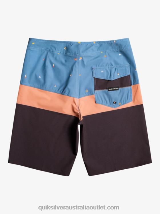 Quiksilver Men SurfSilk Panel 20 Boardshorts H2N4B1458 provincial blue