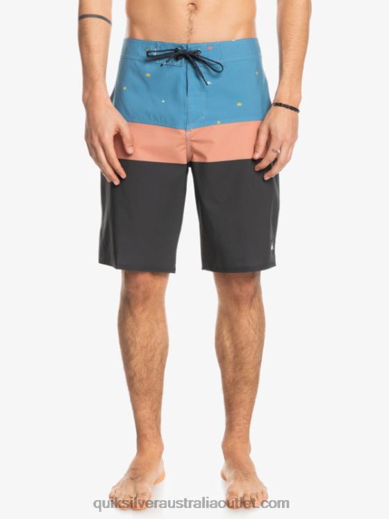 Quiksilver Men SurfSilk Panel 20 Boardshorts H2N4B1458 provincial blue