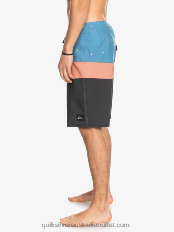 Quiksilver Men SurfSilk Panel 20 Boardshorts H2N4B1458 provincial blue
