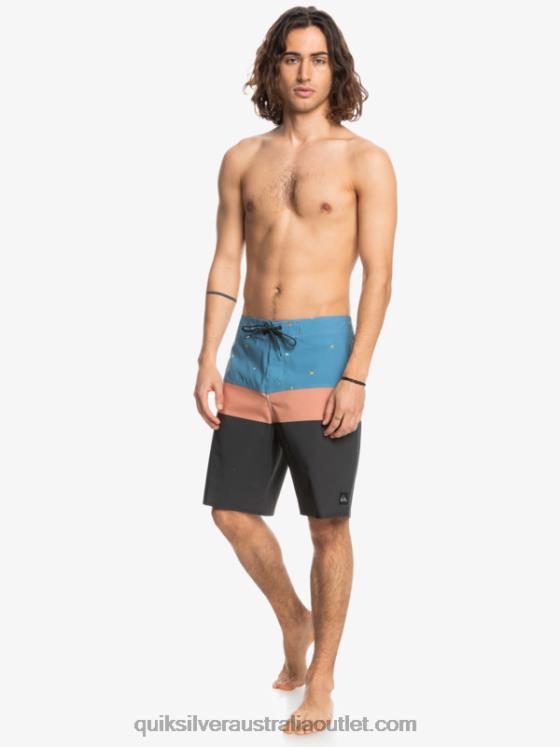 Quiksilver Men SurfSilk Panel 20 Boardshorts H2N4B1458 provincial blue