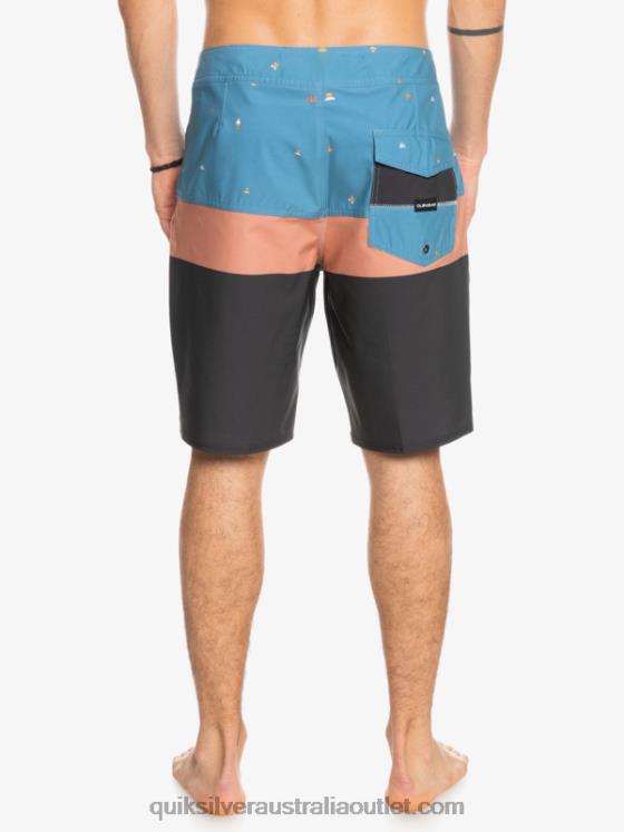 Quiksilver Men SurfSilk Panel 20 Boardshorts H2N4B1458 provincial blue