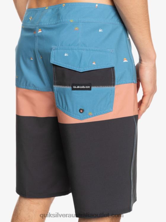 Quiksilver Men SurfSilk Panel 20 Boardshorts H2N4B1458 provincial blue