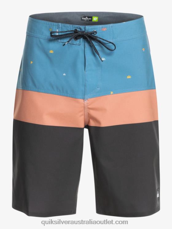 Quiksilver Men SurfSilk Panel 20 Boardshorts H2N4B1458 provincial blue