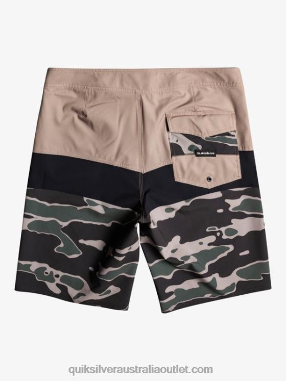 Quiksilver Men SurfSilk Panel 20 Boardshorts H2N4B1460 fallen rock