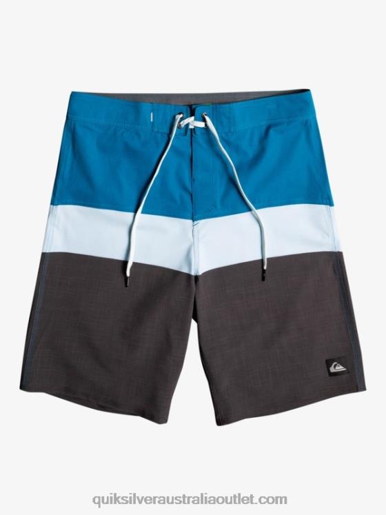 Quiksilver Men SurfSilk Panel 20 Boardshorts H2N4B1462 blue grey
