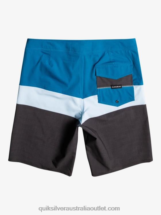 Quiksilver Men SurfSilk Panel 20 Boardshorts H2N4B1462 blue grey