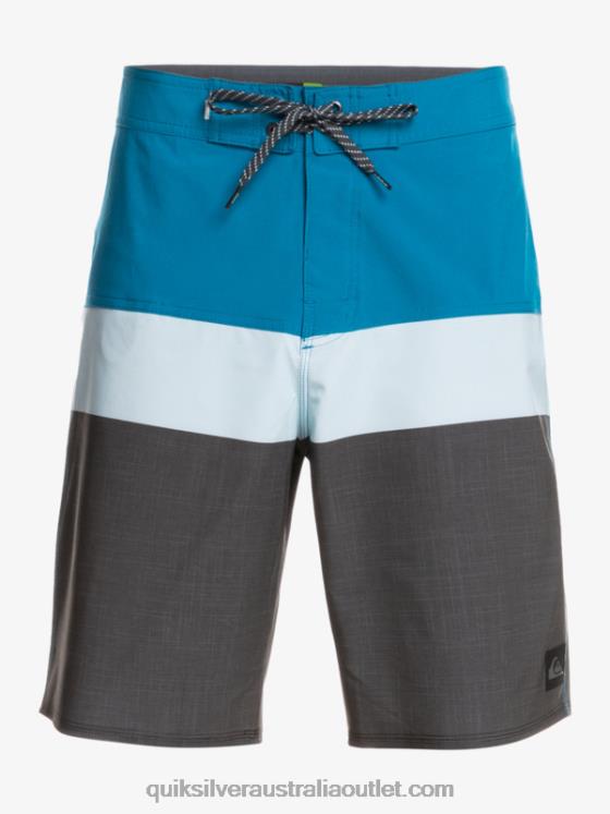 Quiksilver Men SurfSilk Panel 20 Boardshorts H2N4B1462 blue grey
