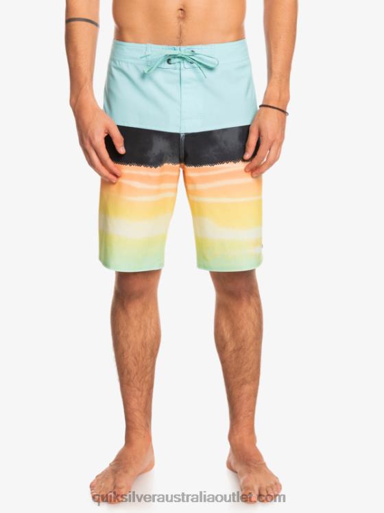 Quiksilver Men SurfSilk Panel 20 Boardshorts H2N4B1463 angel blue