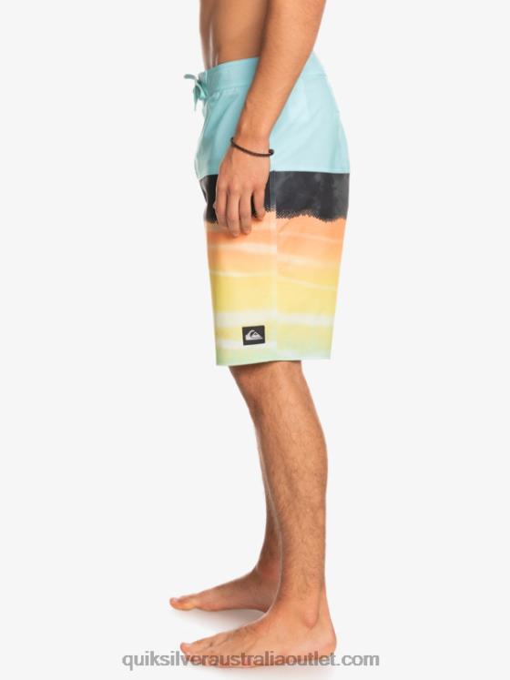 Quiksilver Men SurfSilk Panel 20 Boardshorts H2N4B1463 angel blue