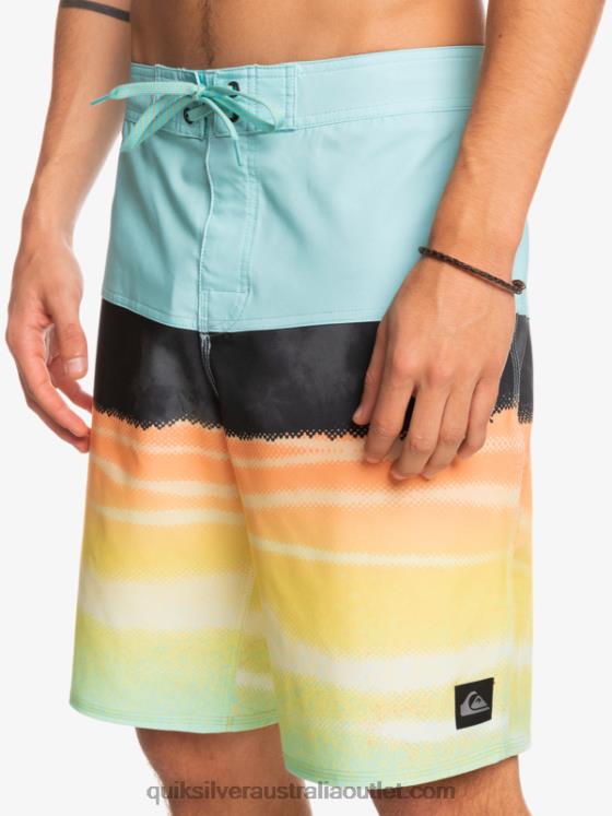 Quiksilver Men SurfSilk Panel 20 Boardshorts H2N4B1463 angel blue