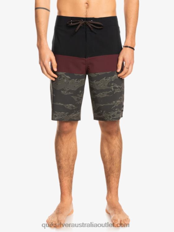 Quiksilver Men SurfSilk Panel 20 Boardshorts H2N4B1785 black