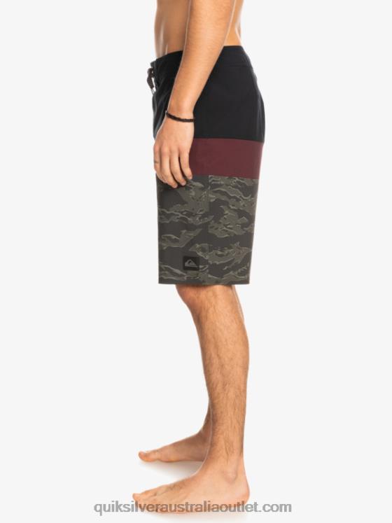 Quiksilver Men SurfSilk Panel 20 Boardshorts H2N4B1785 black