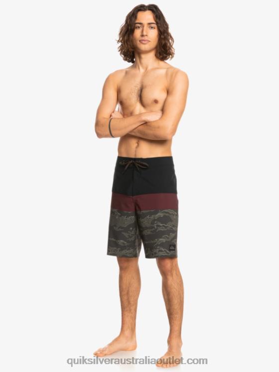 Quiksilver Men SurfSilk Panel 20 Boardshorts H2N4B1785 black