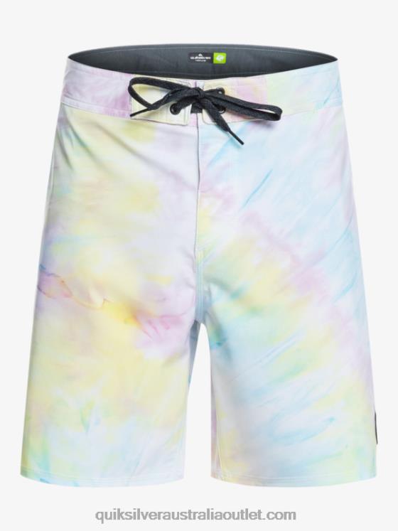 Quiksilver Men SurfSilk Piped 18 Boardshorts H2N4B1749 white