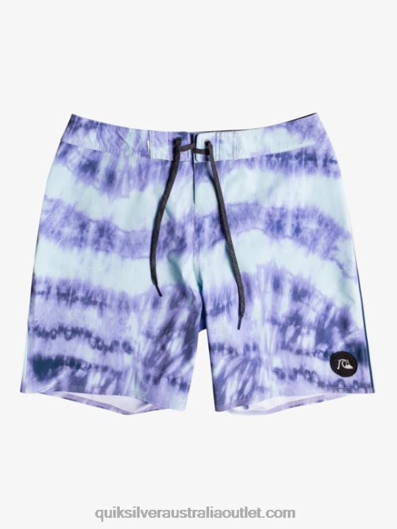 Quiksilver Men SurfSilk Piped 18 Boardshorts H2N4B1750 dusty orchid