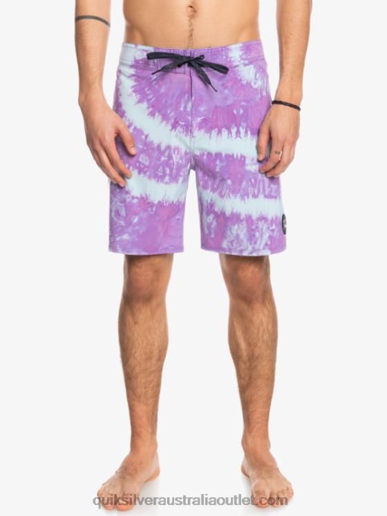 Quiksilver Men SurfSilk Piped 18 Boardshorts H2N4B1750 dusty orchid