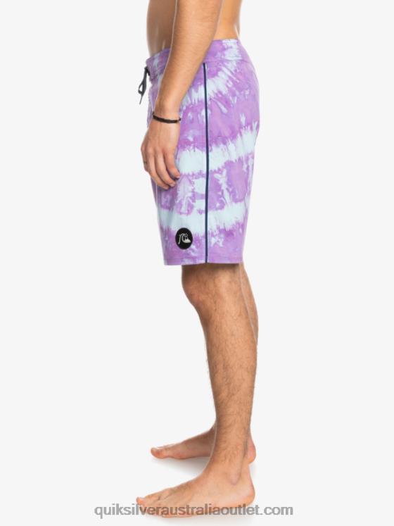 Quiksilver Men SurfSilk Piped 18 Boardshorts H2N4B1750 dusty orchid
