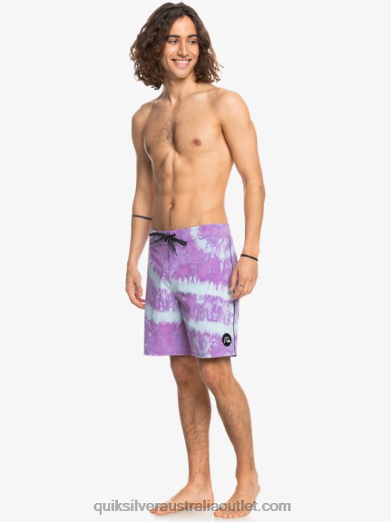 Quiksilver Men SurfSilk Piped 18 Boardshorts H2N4B1750 dusty orchid
