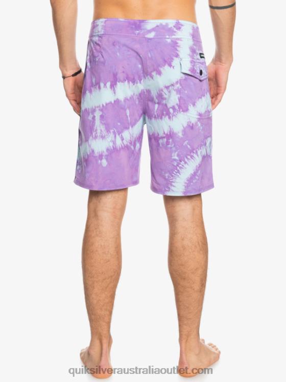 Quiksilver Men SurfSilk Piped 18 Boardshorts H2N4B1750 dusty orchid