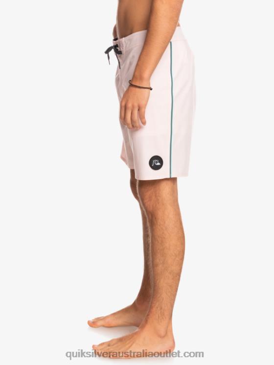 Quiksilver Men SurfSilk Piped 18 Boardshorts H2N4B1751 veiled pink