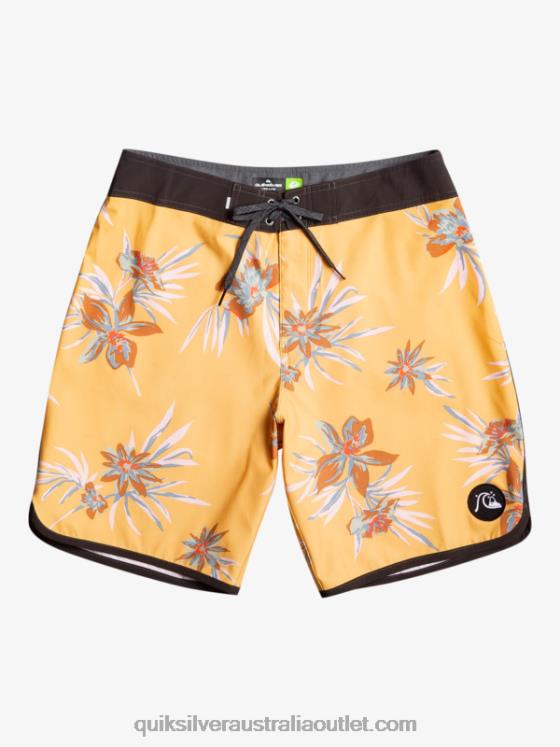 Quiksilver Men SurfSilk Scallop 19 Boardshorts H2N4B1491 ochre