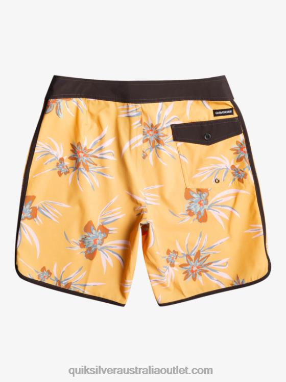 Quiksilver Men SurfSilk Scallop 19 Boardshorts H2N4B1491 ochre