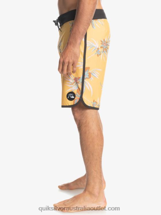 Quiksilver Men SurfSilk Scallop 19 Boardshorts H2N4B1491 ochre
